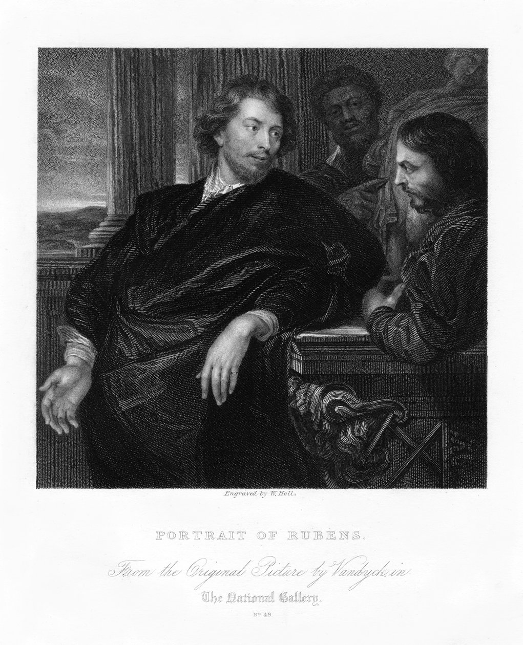Peter Paul Rubens, flaamilainen taiteilija, 1600-luvun alku, 1800-luku. tekijältä W. Holl