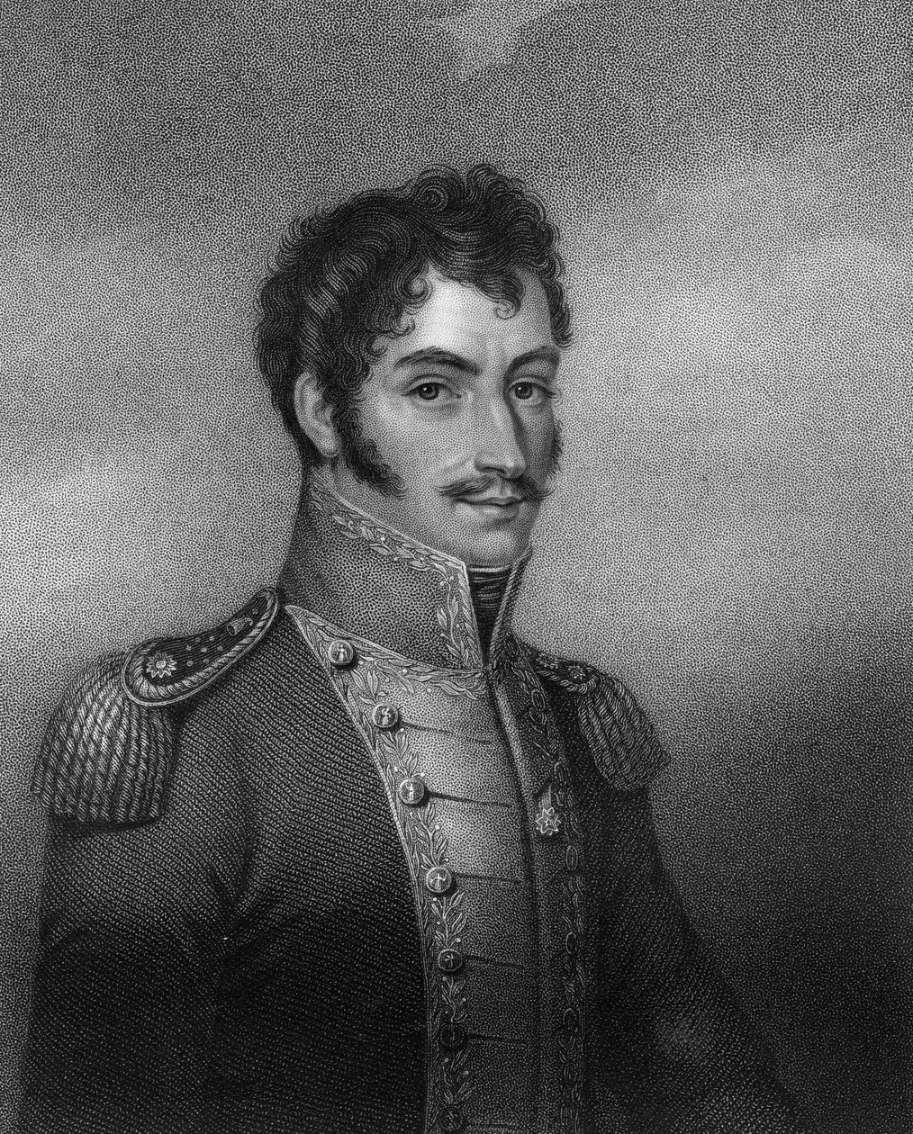 Simon Bolivar, 1800-luvun Etelä-Amerikan vallankumouksellinen, 1836. tekijältä W. Holl