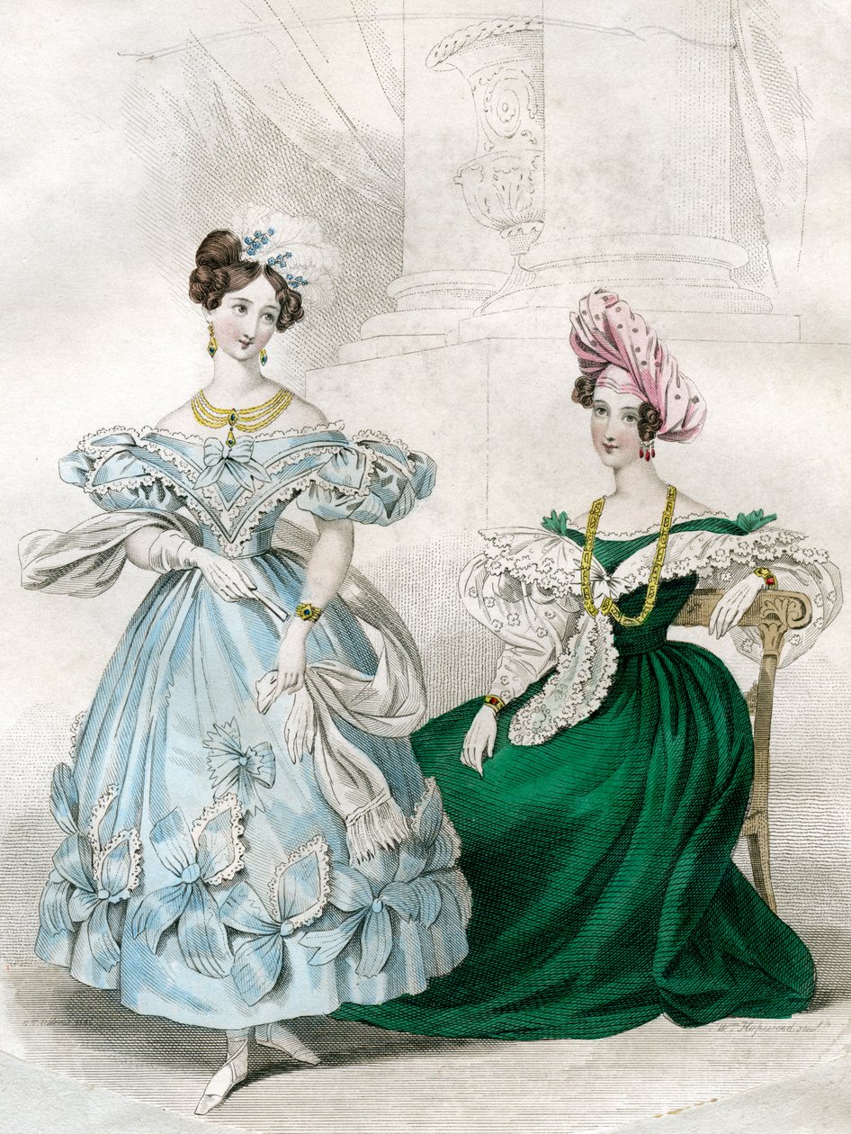 Naisten muotia, 1830-luku tekijältä W Hopwood