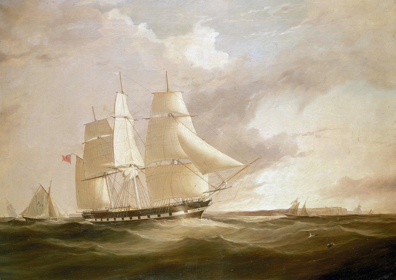 Sir George Seymour -alus. Öljy kankaalle tekijältä W. Howard