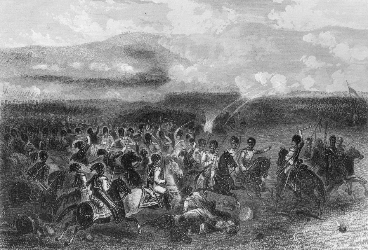 Raskaan ratsuväen panos Balaclavan taistelussa Krimin sodan aikana, 1854 1857. tekijältä W. Hulland