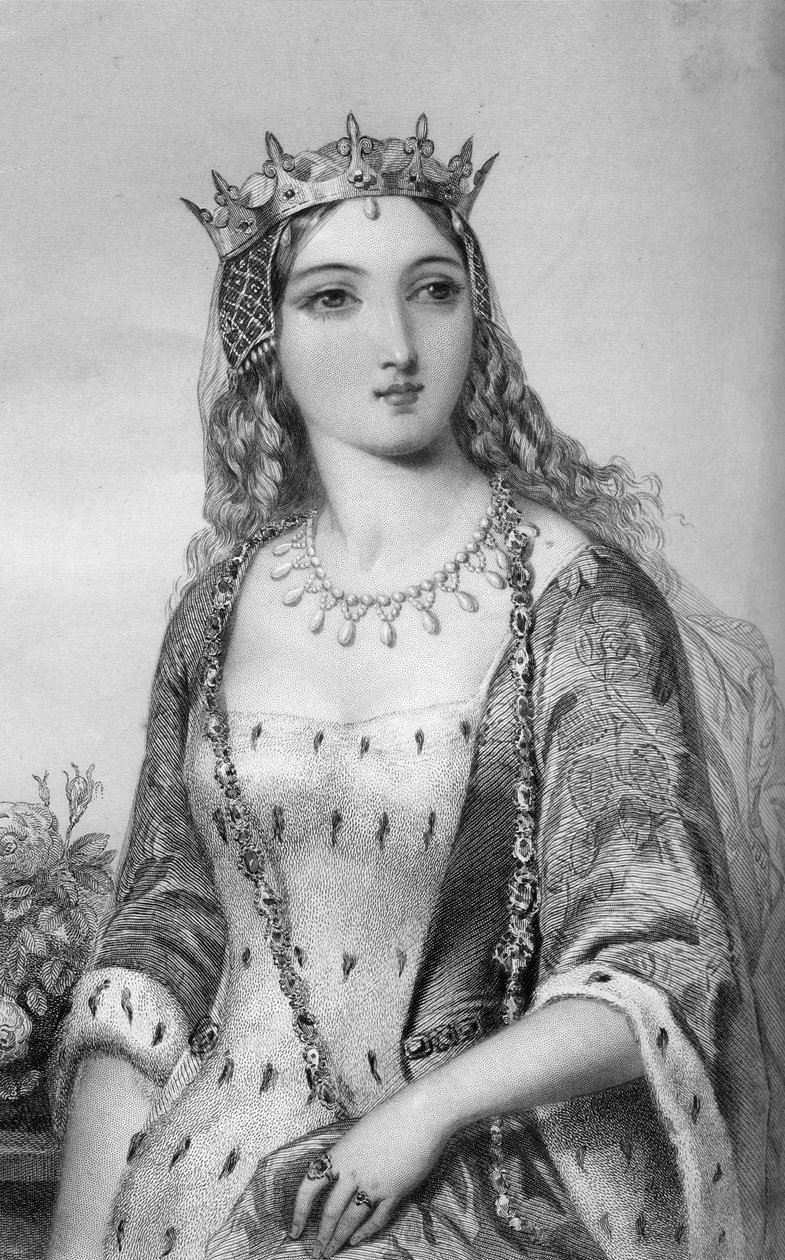 Margaret Anjou 1430-1482, kuningas Henrik VI:n kuningatar puoliso, 1851. tekijältä W. J. Edwards
