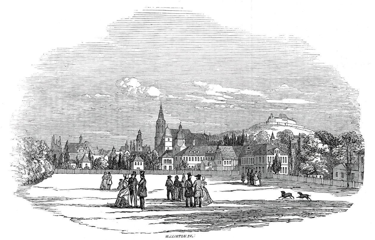 Coburg - Hänen kuninkaallisen korkeutensa prinssi Albertin piirroksesta, 1845. tekijältä W. J. Linton