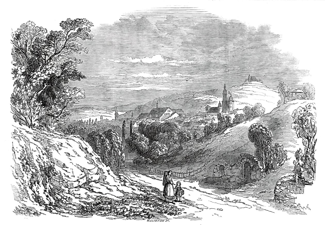Coburg - Hänen kuninkaallisen korkeutensa prinssi Albertin piirroksesta, 1845. tekijältä W. J. Linton