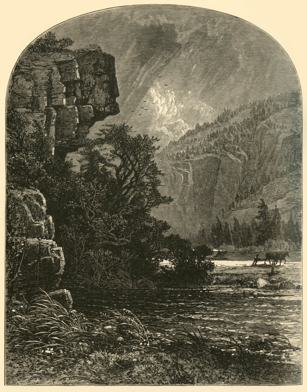 "Profile Rock", 1874. tekijältä W. J. Linton