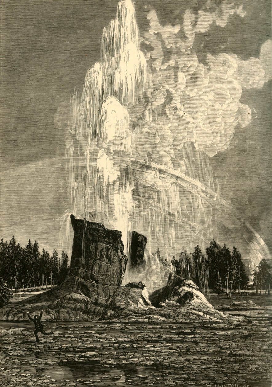 "Jättiläinen geysir", 1872. tekijältä W. J. Linton