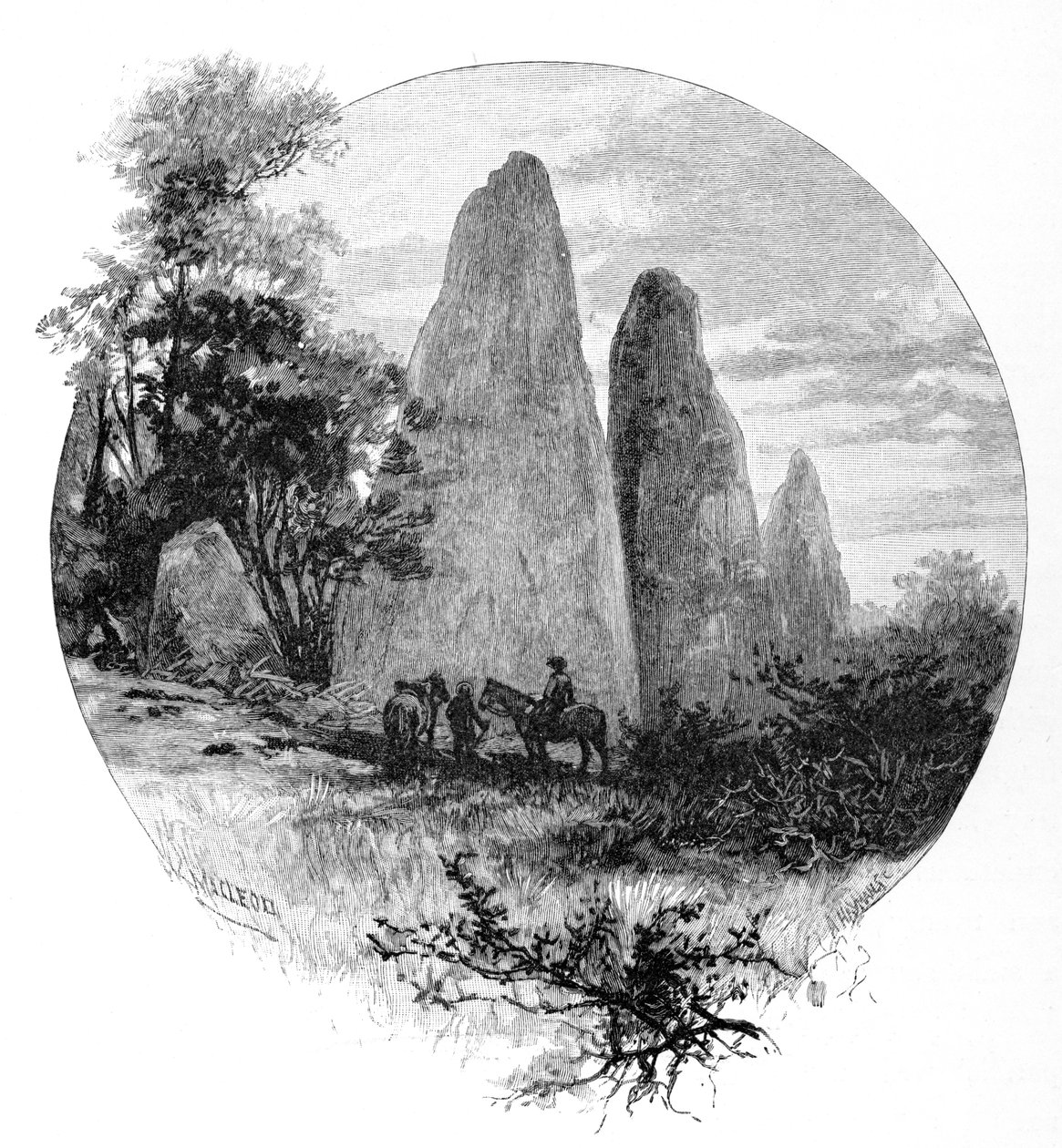 Graniittikivet, Betts Camp, Mount Kosciuszko, Uusi Etelä-Wales, Australia, 1886. tekijältä W. Macleod