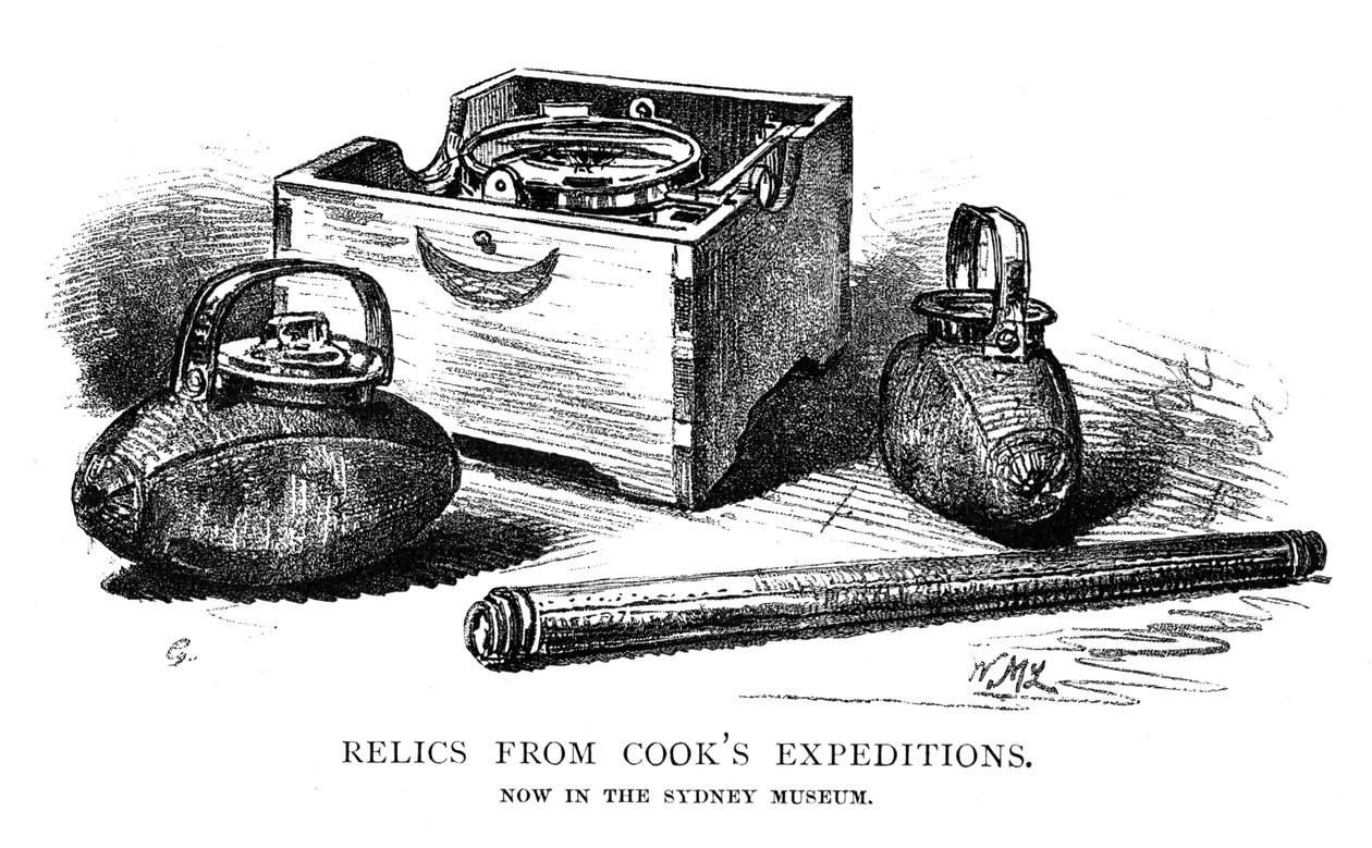 Jäännöksiä Cooksin tutkimusmatkoilta, 1886. tekijältä W. Macleod