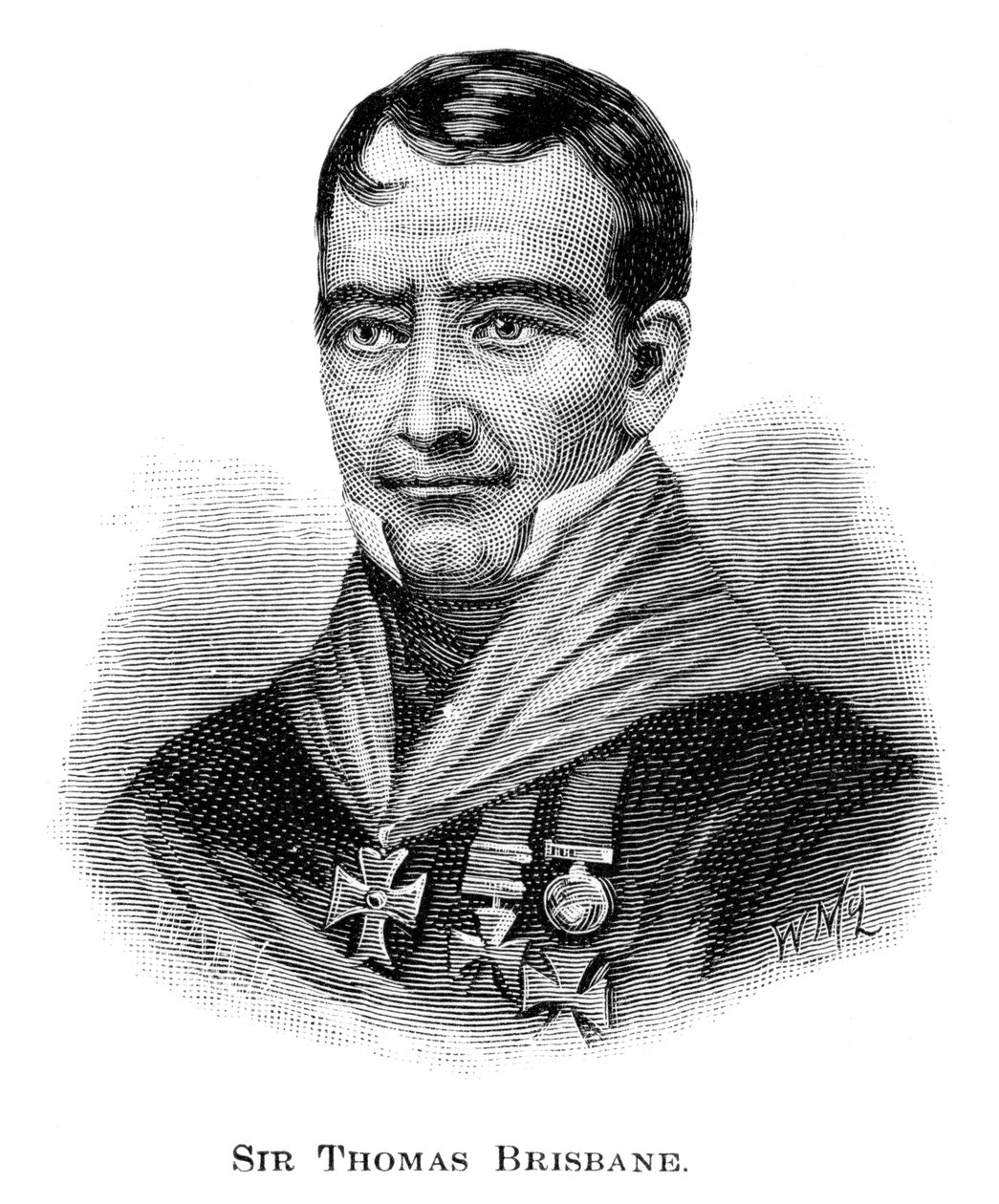 Sir Thomas Brisbane, brittiläinen sotilas, siirtomaakuvernööri ja tähtitieteilijä, 1886. tekijältä W. Macleod