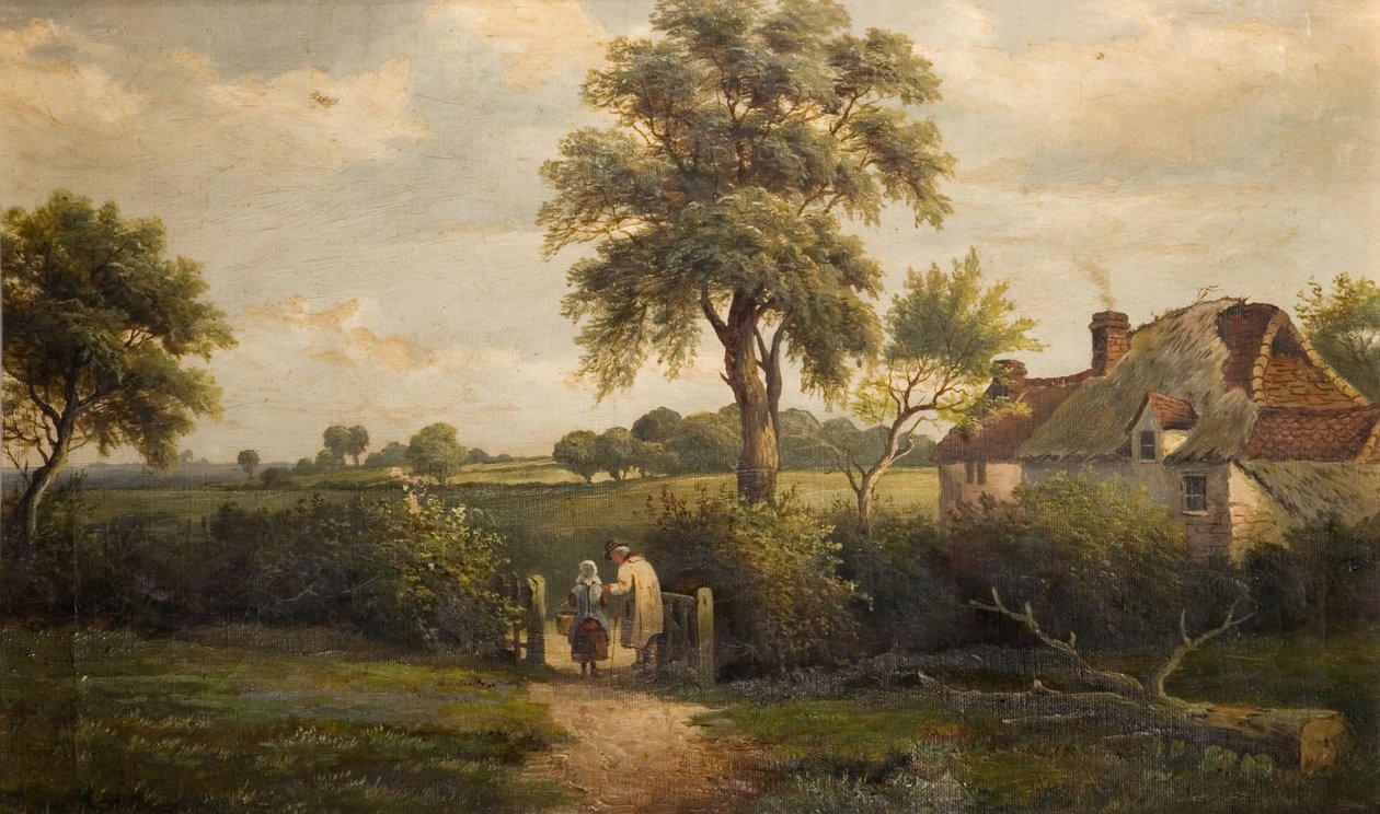 Cottage Scene, Marston Green, 1870. tekijältä W P Cartwright