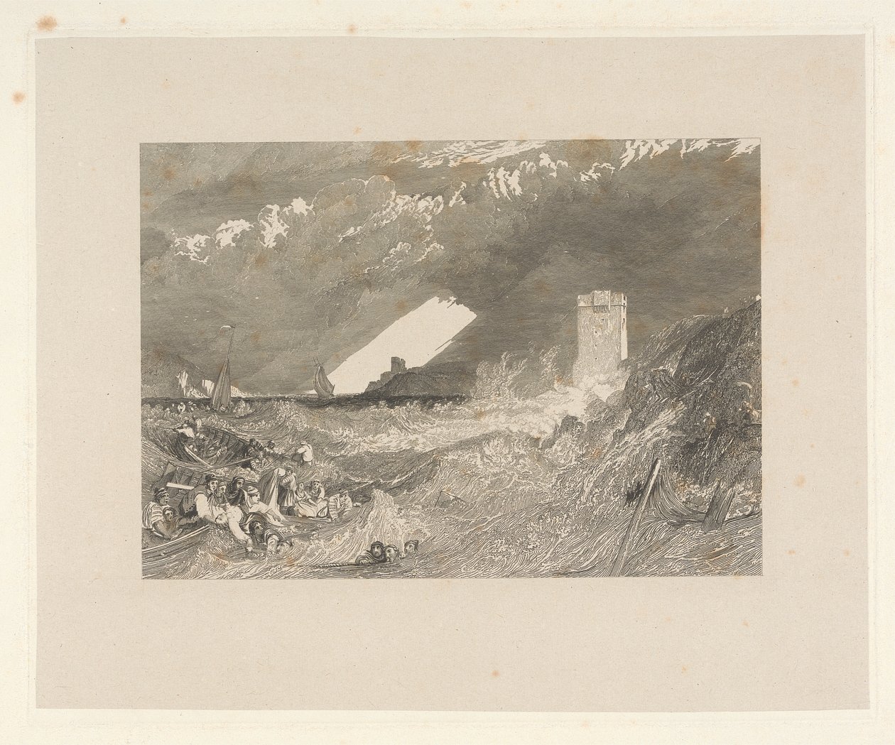 Sisäänkäynti Fowey Harbouriin, Cornwallissa tekijältä W. R. Smith