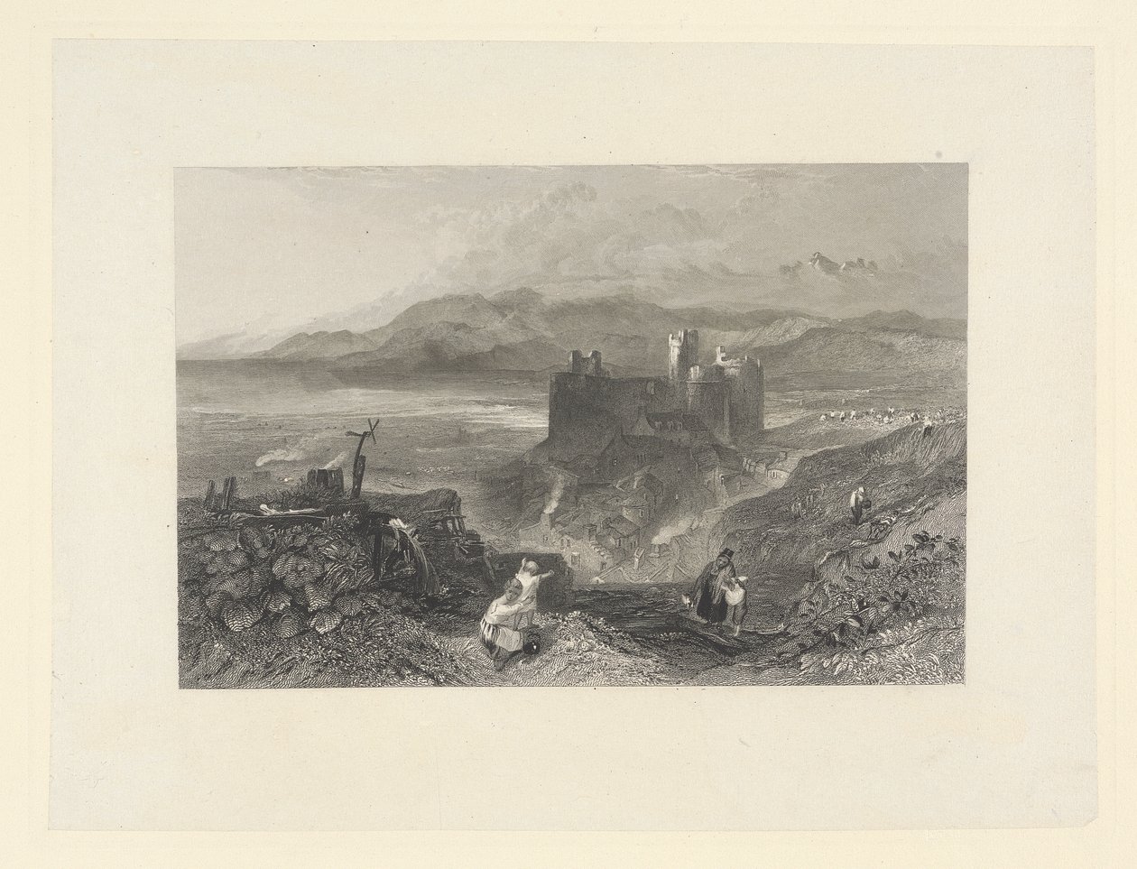 Harlechin linna, Pohjois-Wales tekijältä W. R. Smith
