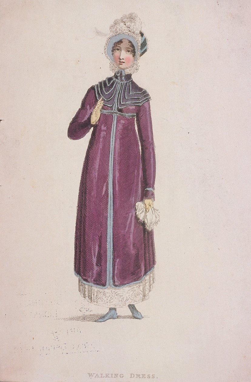 Nainen kävelymekossa, c1810 tekijältä W Read