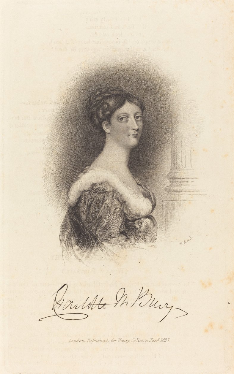 Lady Charlotte Susan Maria Bury tekijältä W. Read