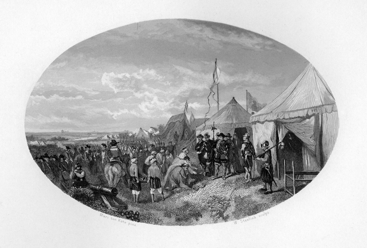 Ensimmäinen Itä-Intian lähetystö Alankomaissa, 1602, c1870 tekijältä W. Steelink