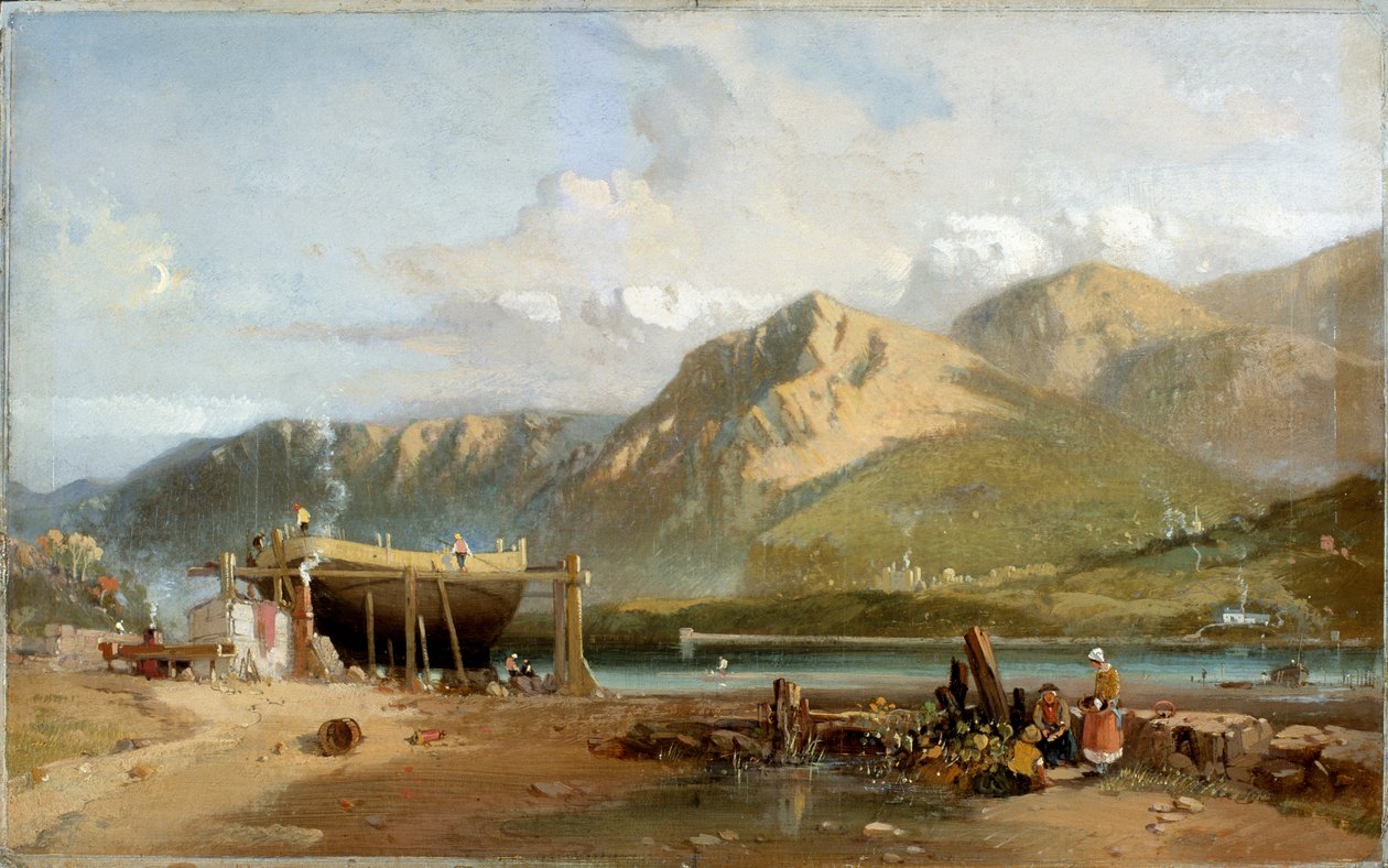 "Scene on the Traeth Bach, North Wales", 1845-1867 tekijältä W Williams