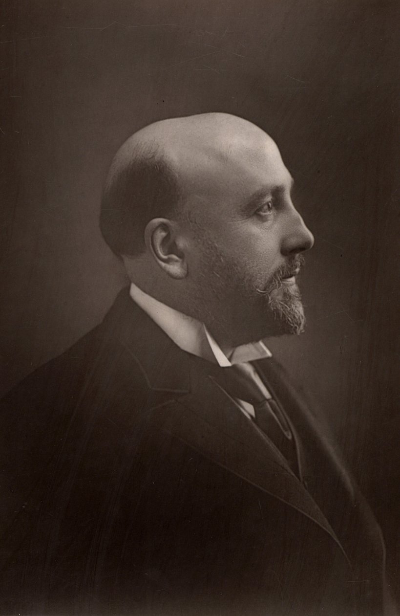 ""Alexander Campbell Mackenzie (1847-1935) skotlantilainen säveltäjä ja kapellimestari. Lontoon Royal Academy of Musicin rehtori (1887-1924). (woodburytyyppi) tekijältä W. and D. (after) Downey