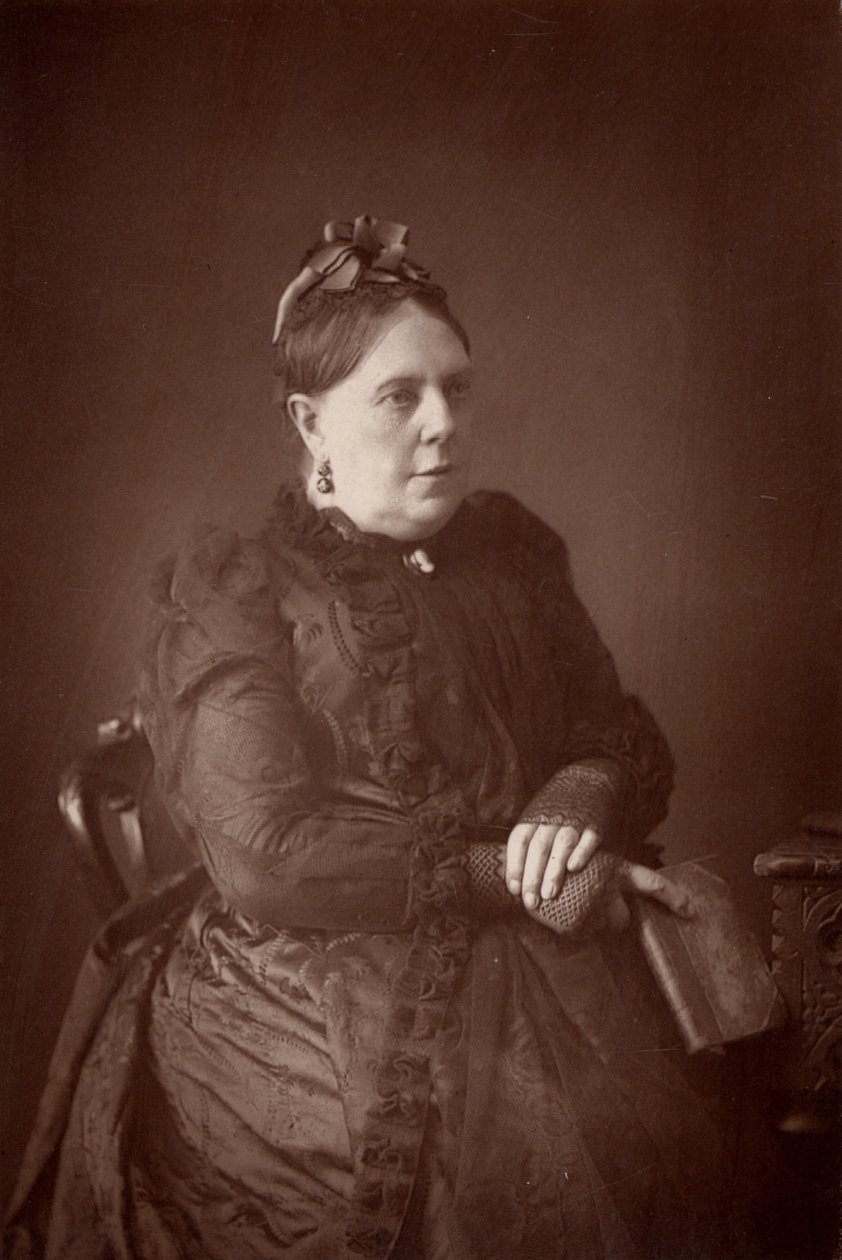 "" Annie French Hector (1825-1902), joka kirjoitti nimellä "Mrs Alexander". Pieni englantilainen kirjailija (woodburytype) tekijältä W. and D. (after) Downey