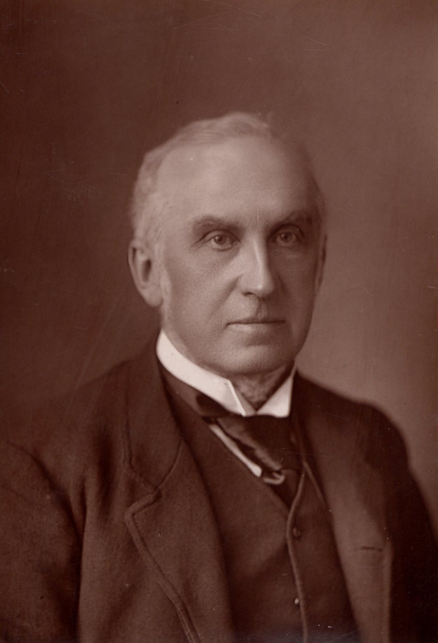 "" Charles Russell, ensimmäinen Killowenin paroni Russell (1832-1900), englantilainen asianajaja. Englannin lordi päätuomari vuodelta 1894 (woodburytype) tekijältä W. and D. (after) Downey