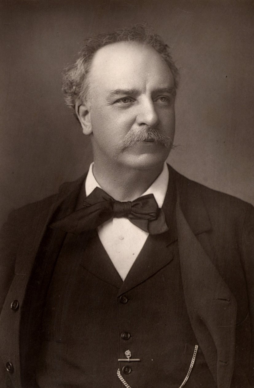 ""Charles Santley (1834-1922) Englantilainen baritoni (woodburytype). tekijältä W. and D. (after) Downey