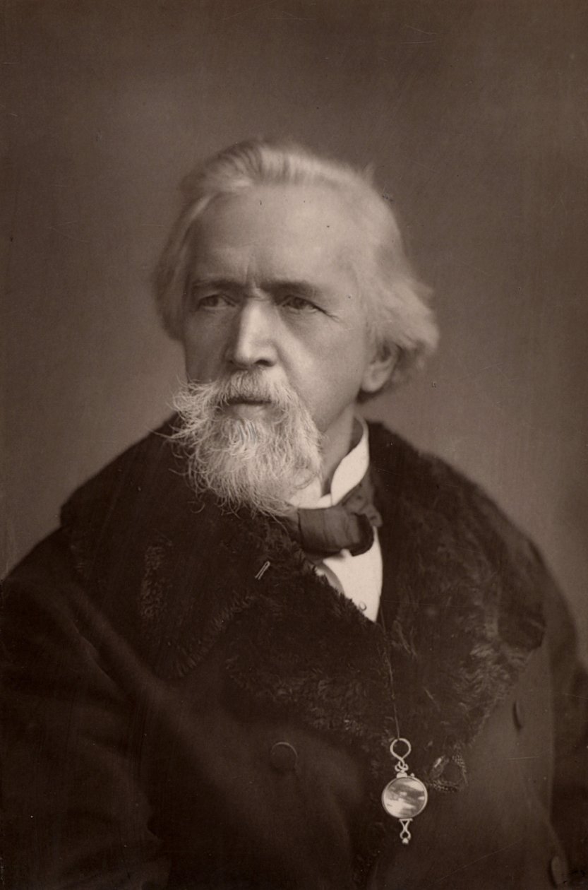 ""George Jacob Holyoake (1817-1906) englantilainen sekularisti ja sosiaalinen uudistaja. Viimeinen Englannissa ateismista vangittu henkilö (1842). Aktiivinen osuuskuntaliikkeessä. (woodburytyyppi) tekijältä W. and D. (after) Downey