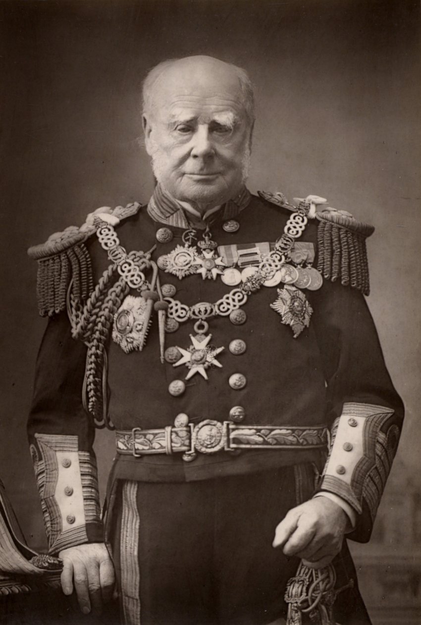 ""Henry Keppel (1809-1904) Englantilainen amiraali ja hoviherra. (woodburytyyppi) tekijältä W. and D. (after) Downey