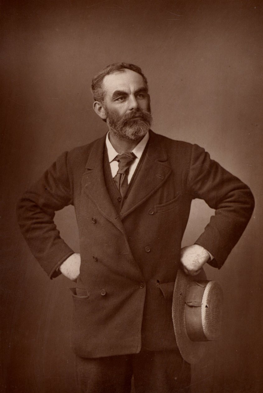 ""John Burns (1858-1943) Englannin työväenpuolueen (sosialistinen) poliitikko. (woodburytyyppi) tekijältä W. and D. (after) Downey