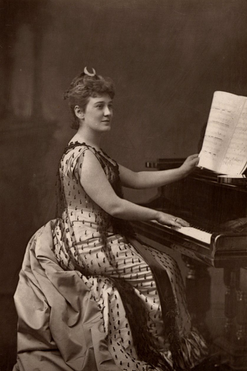 ""Madame Nordica (Lilian Norton) (1857-1914) amerikkalainen sopraano. (woodburytyyppi) tekijältä W. and D. (after) Downey