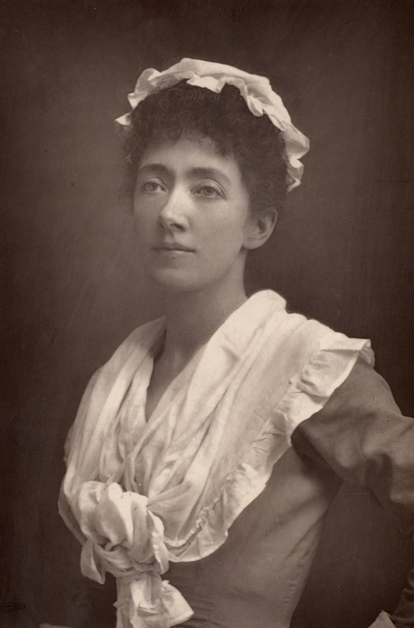 ""Marion Terry (1852-1930) englantilainen näyttelijä ja Ellen Terryn ja Fred Terryn sisar (woodburytype) tekijältä W. and D. (after) Downey