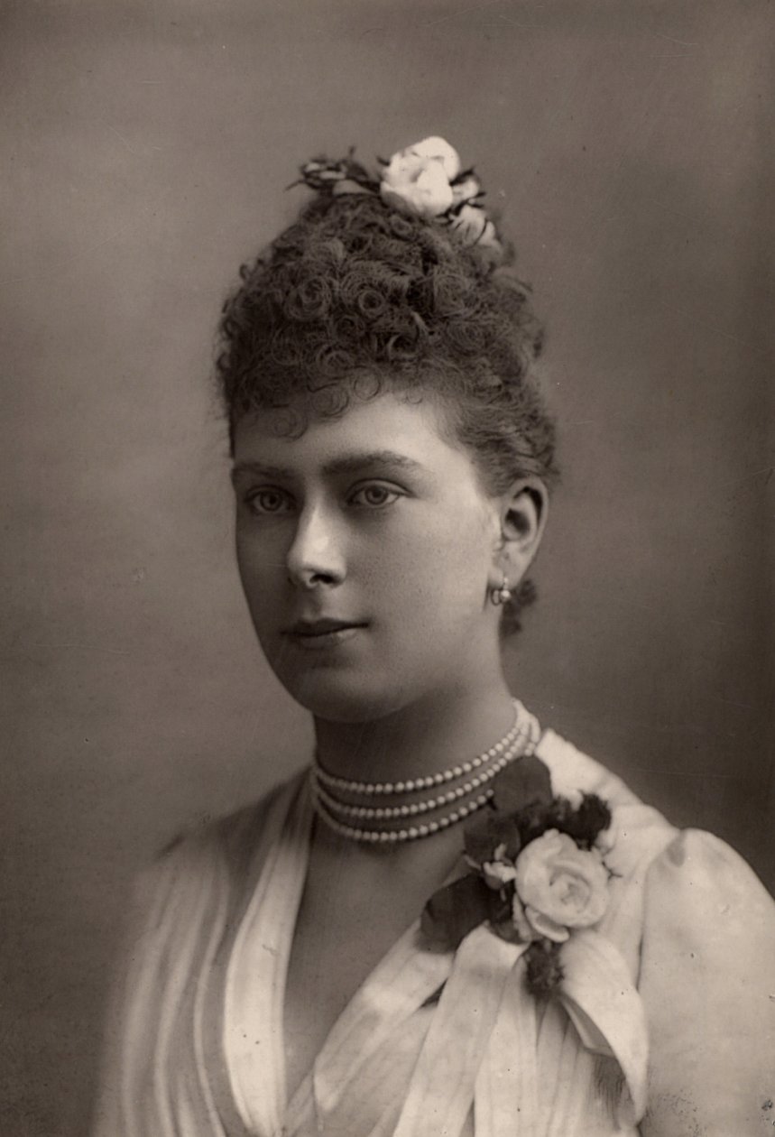Teckin prinsessa Mary (toukokuu) (1867-1953) tekijältä W. and D. (after) Downey
