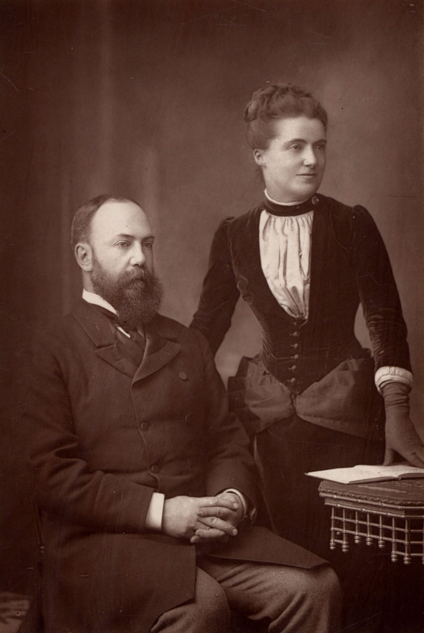 Charles ja Emilia Wentworth Dilke (s/w-valokuva) tekijältä W. and D. Downey