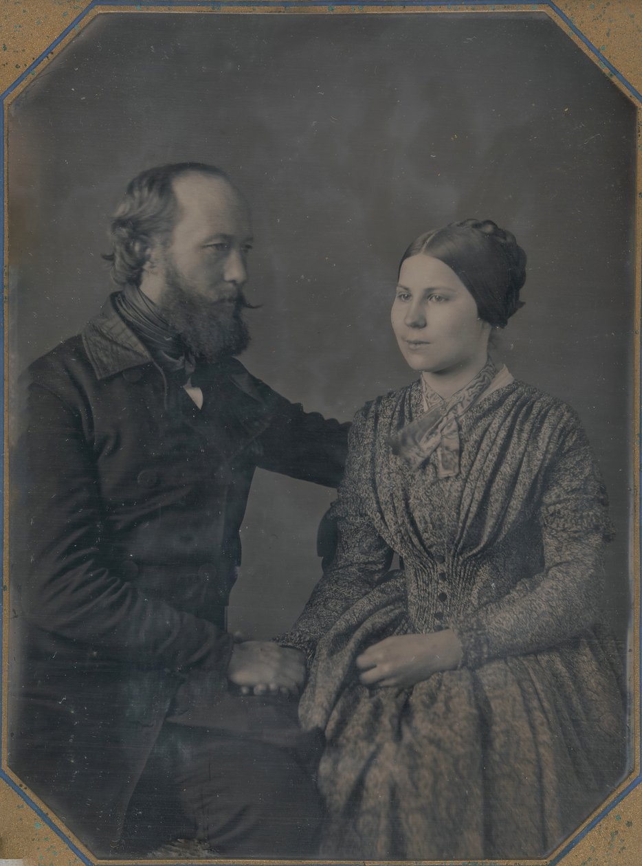 William ja Sophia Palmer Langenheim, noin 1846-47. Tekijät: W & F Langenheim, William Langenheim. tekijältä William and Frederick Langenheim