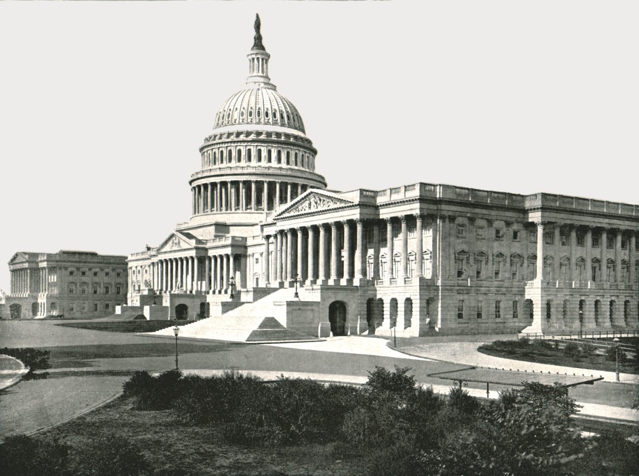 Capitol, Washington DC, Yhdysvallat, 1895. tekijältä W and S Ltd