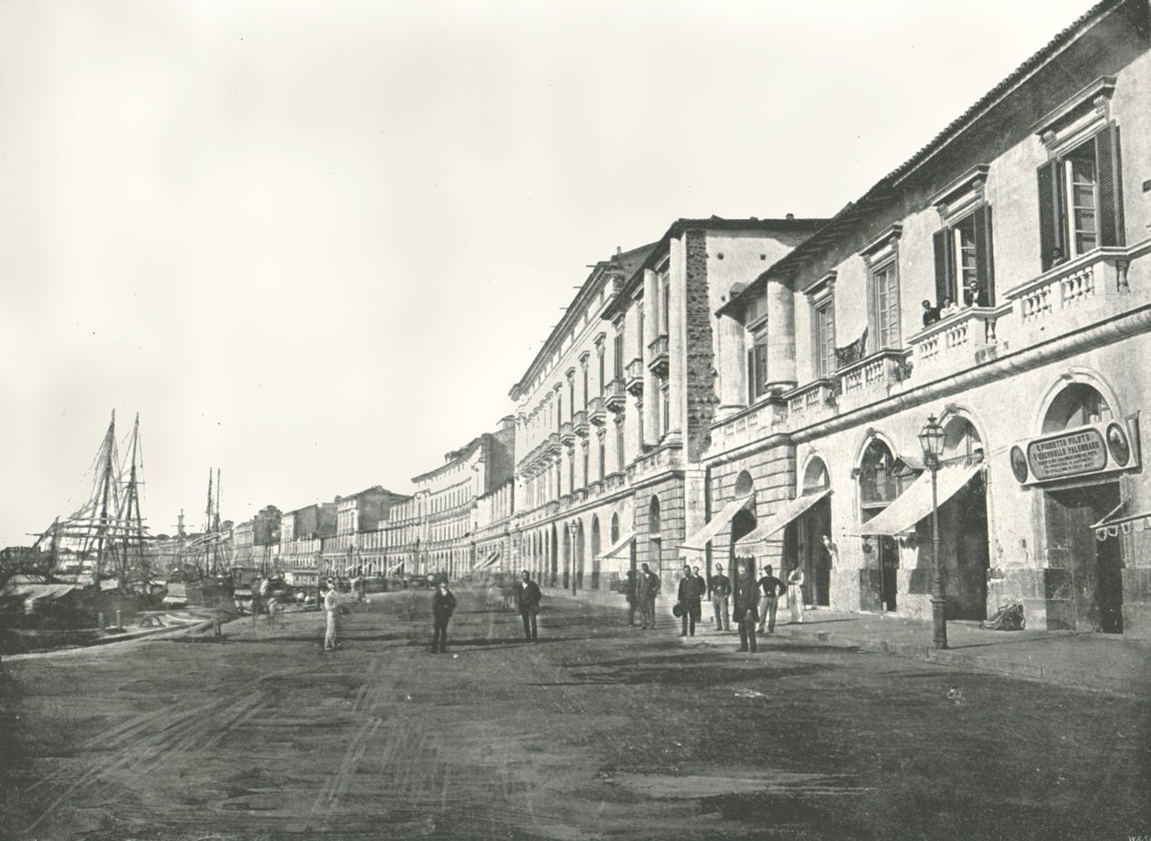 Marina, Messina, Sisilia, Italia, 1895. tekijältä W and S Ltd