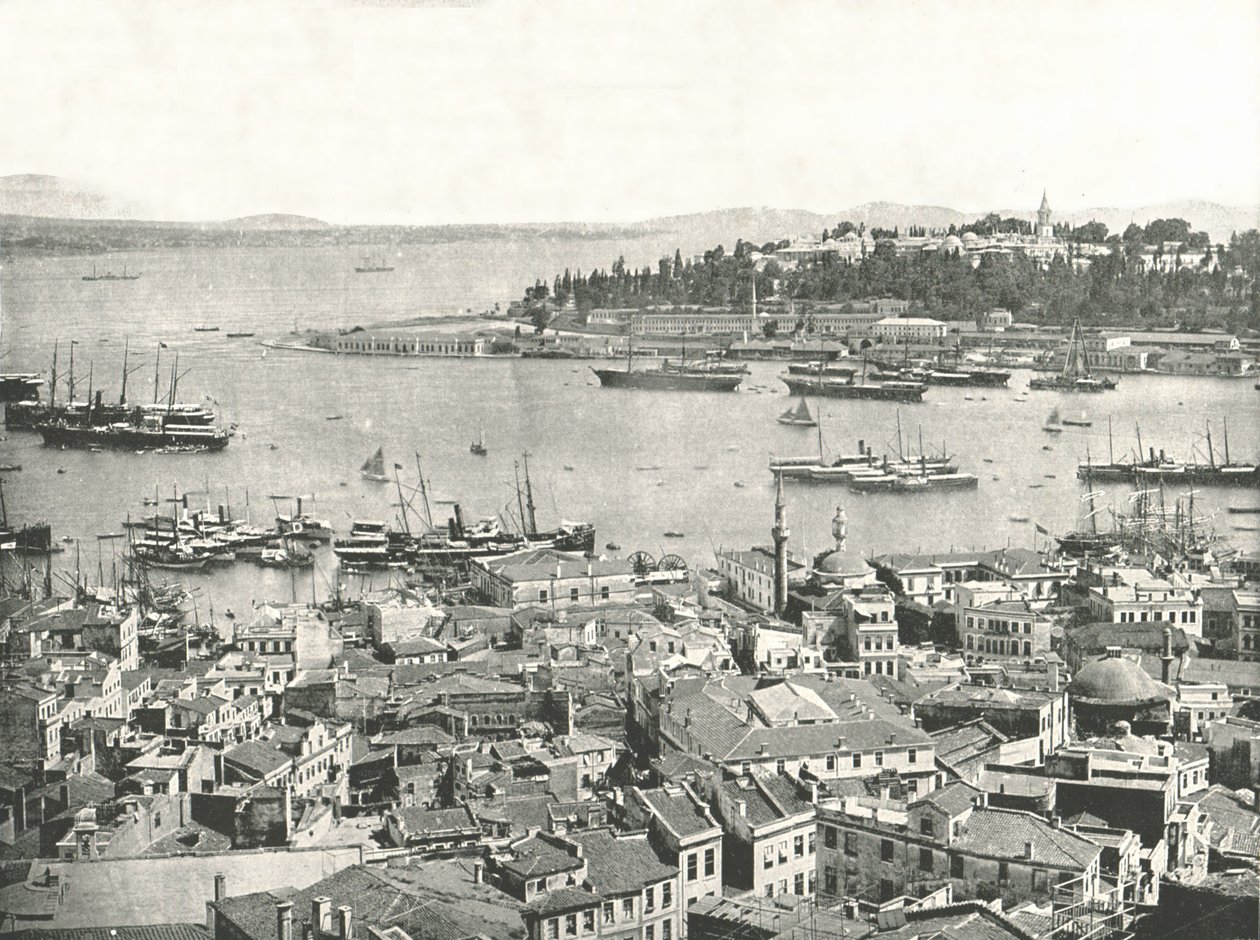 Kultaisen sarven sisäänkäynti, Konstantinopoli, Ottomaanien valtakunta, 1895. tekijältä W and S Ltd