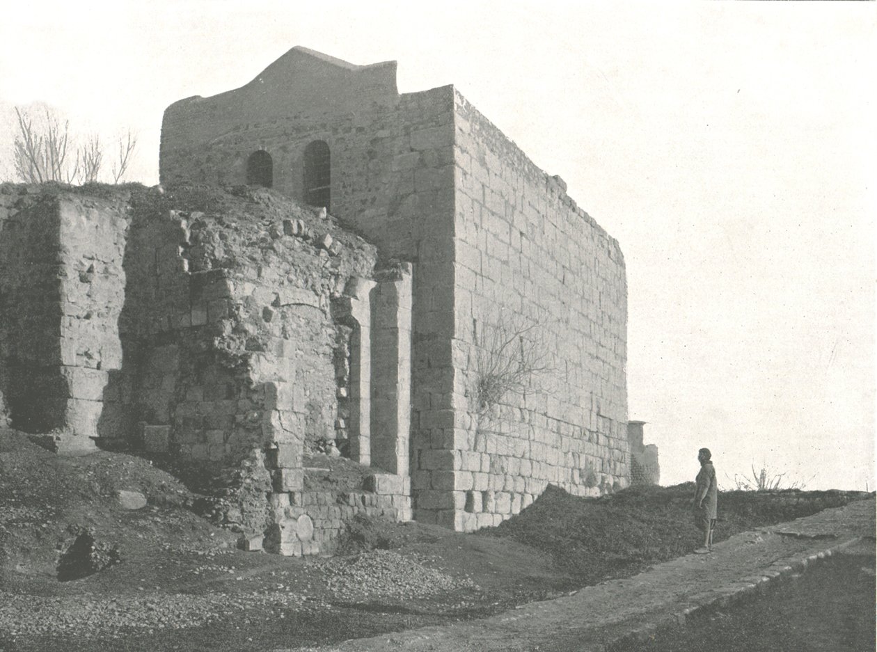 Torni, josta Pyhä Paavali laskeutui korissa, Damaskos, Ottomaanien Syyria, 1895. tekijältä W and S Ltd