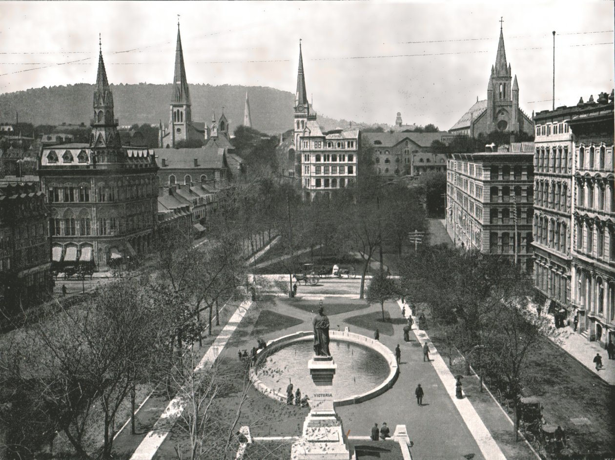 Victoria Square, Montreal, Kanada, 1895. tekijältä W and S Ltd