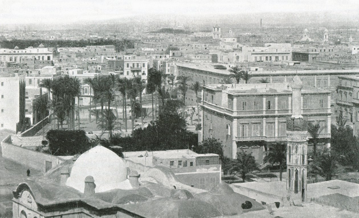 Näkymä Aleksandrian kaupunkiin Egyptissä, 1895. tekijältä W and S Ltd