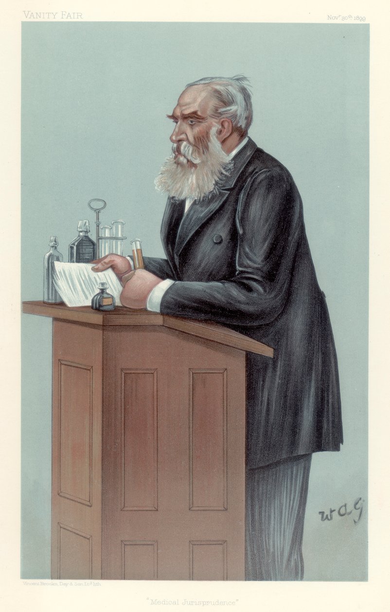 Thomas Stevenson, brittiläinen oikeuslääketieteellinen tutkija, 1899. tekijältä Wag