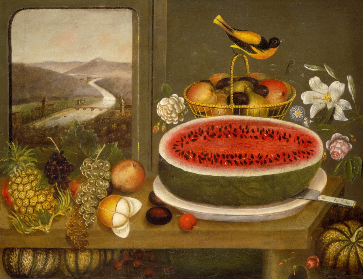 Hedelmät ja Baltimore Oriole, 1858. tekijältä Wagguno