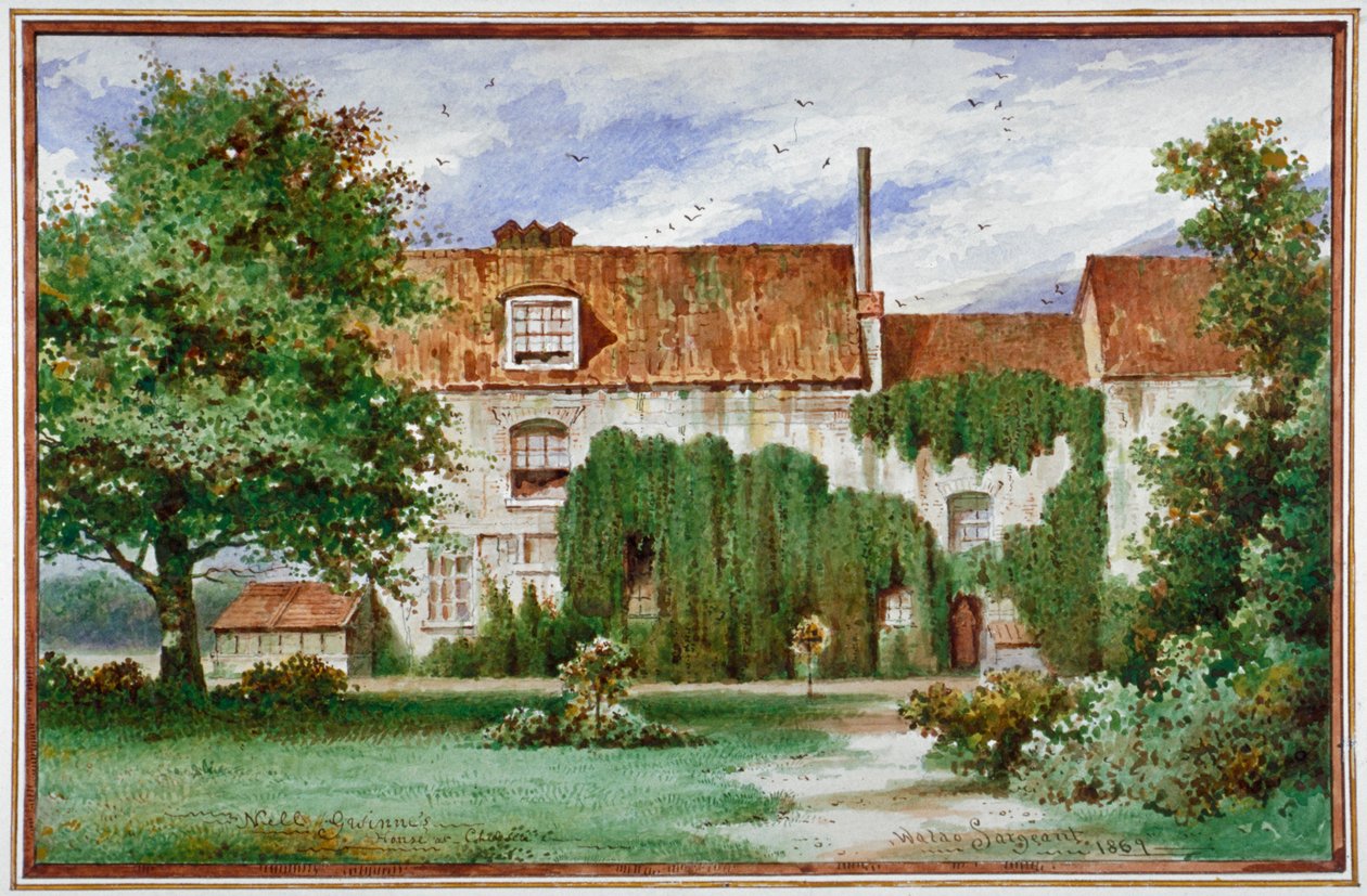 Näkymä Sandford Manor Housesta, Waterford Roadista, Chelseasta, 1869. tekijältä Waldo Sargeant