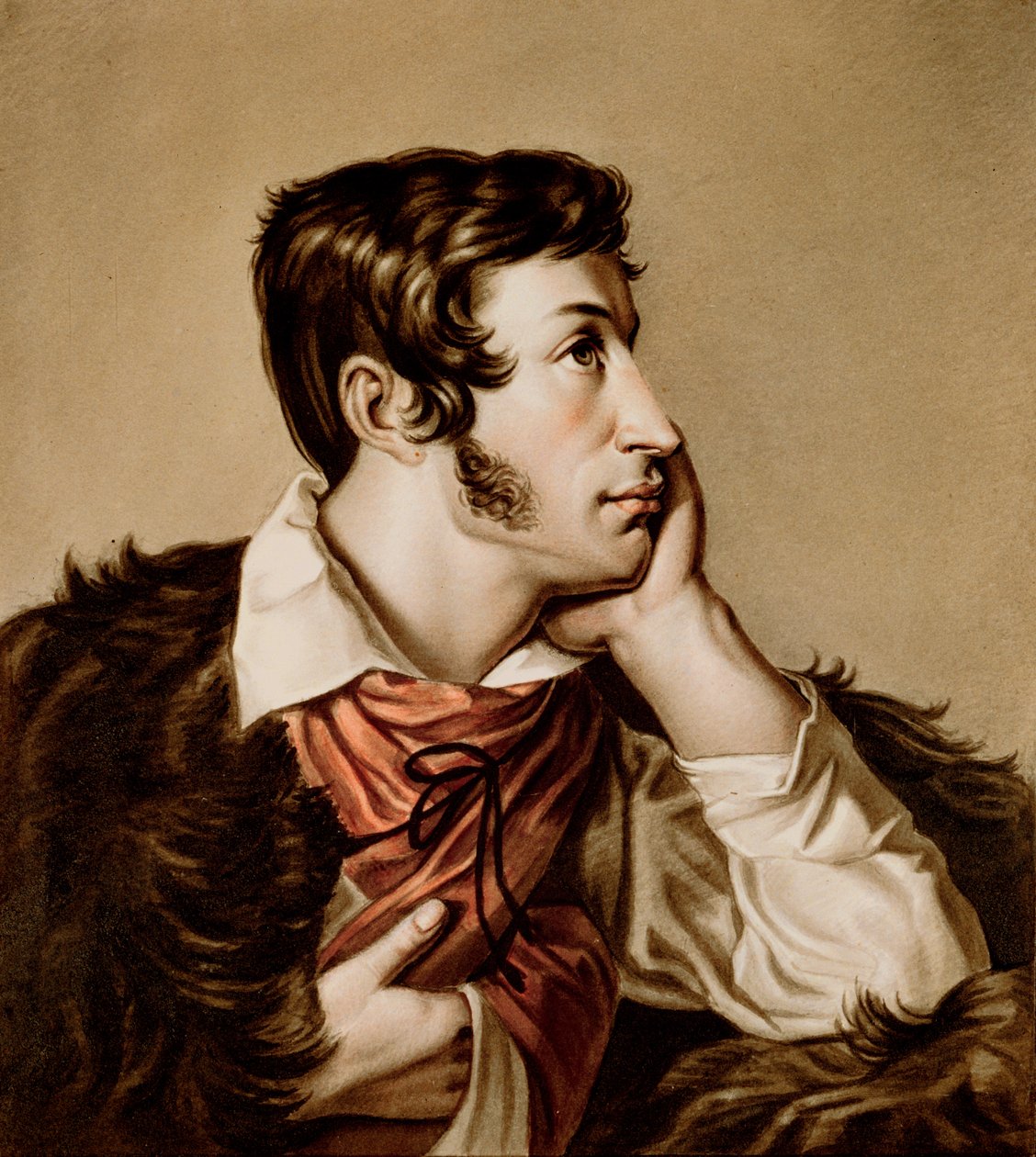Adam Bernard Mickiewiczin (1798-1855) muotokuva tekijältä Walenty Wankowicz