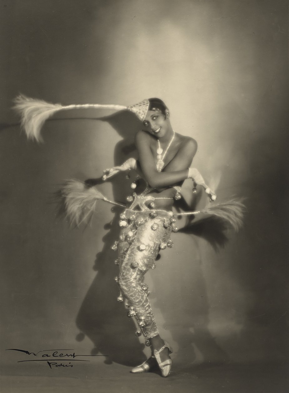Josephine Baker, n. 1927 (gelatiinihopeaprintti) tekijältä Walery