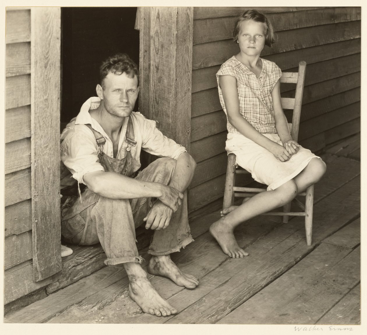 Floyd ja Lucille Burroughs, Halen piirikunta, Alabama. tekijältä Walker Evans