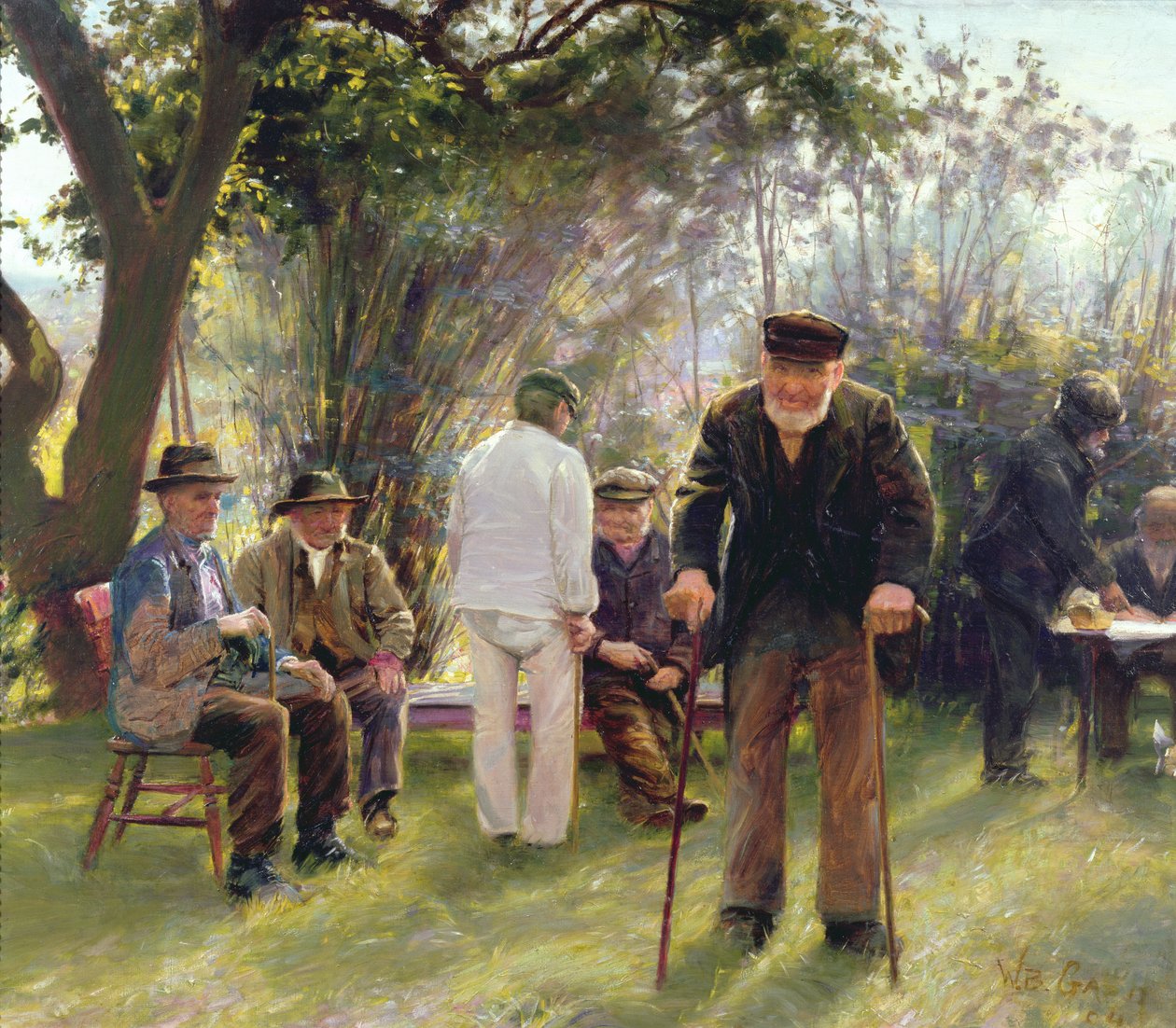 Vanhat miehet Rockingham Parkissa, 1904 tekijältä Walter Bonner Gash