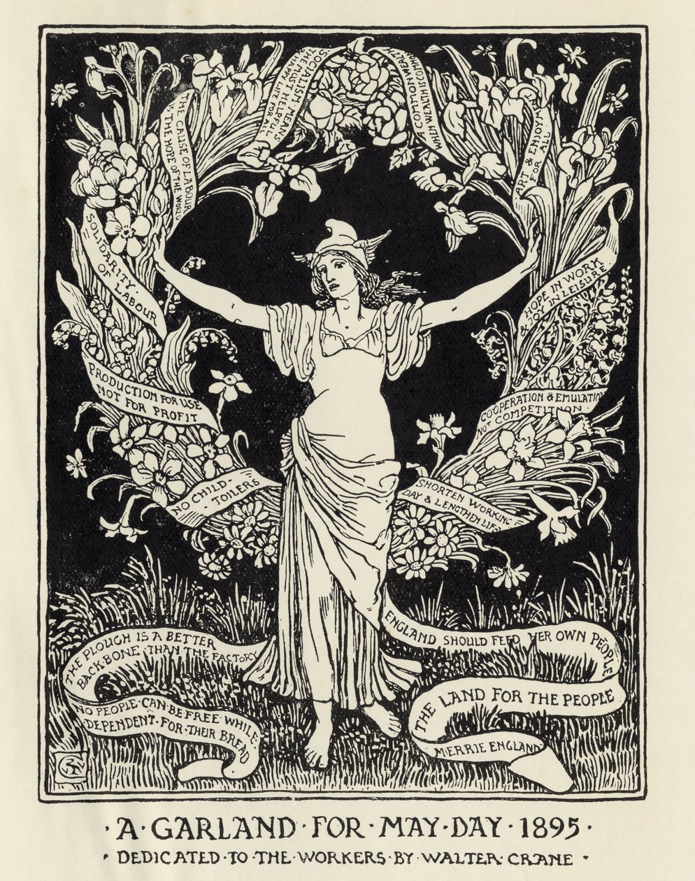 Vappuseppele, 1895 tekijältä Walter Crane
