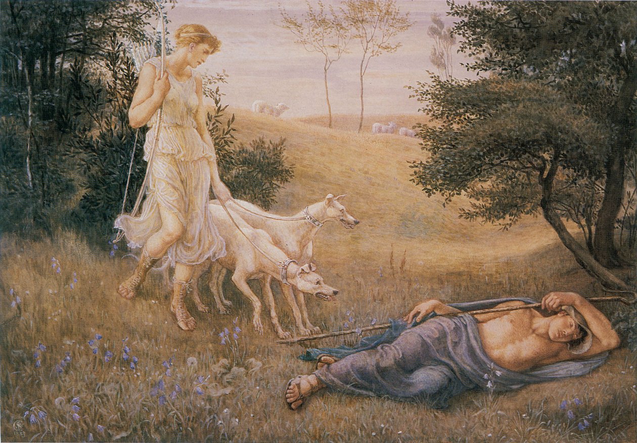 Diana ja Endymion tekijältä Walter Crane