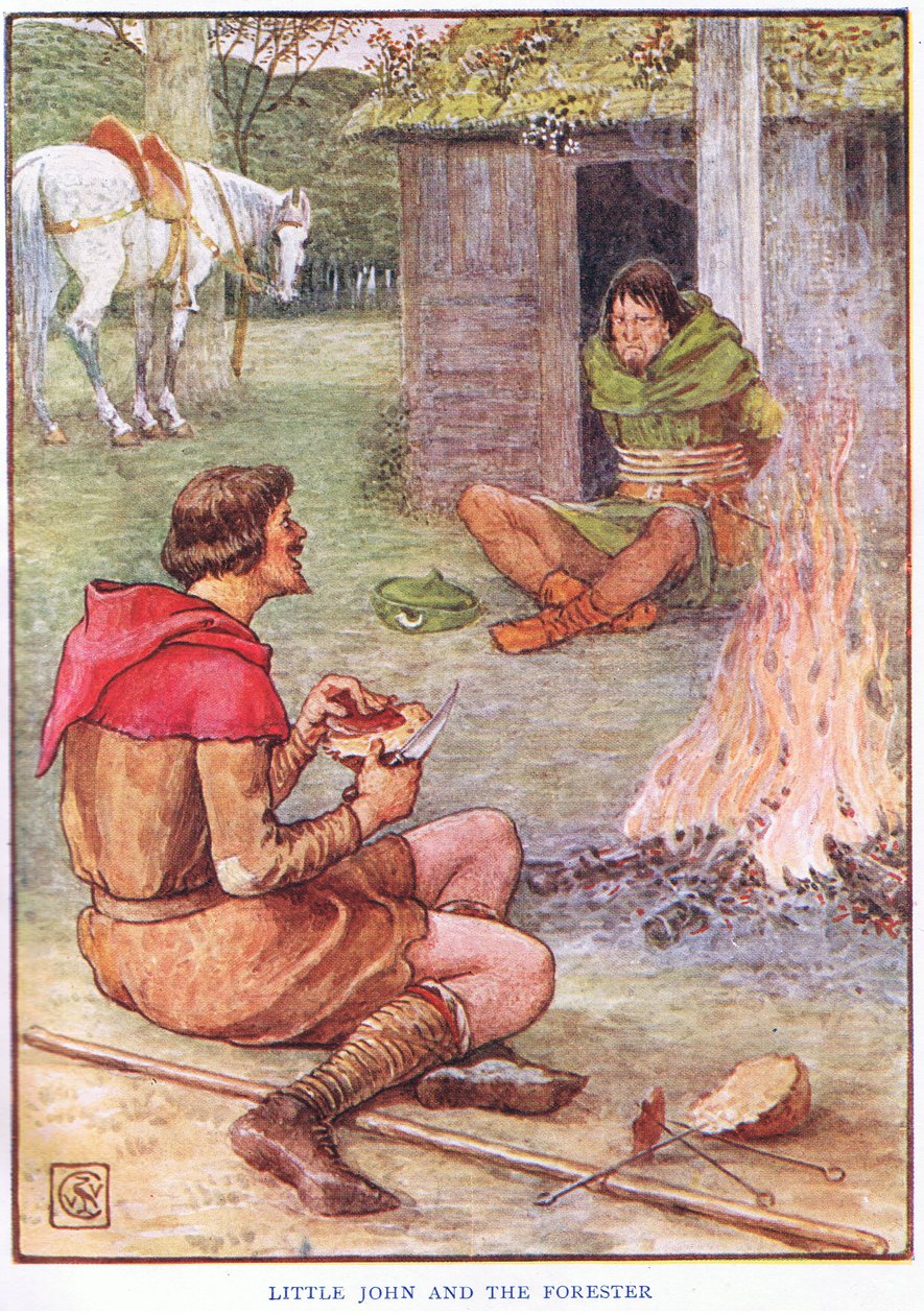Pikku John ja metsänhoitaja, n. 1920 tekijältä Walter Crane