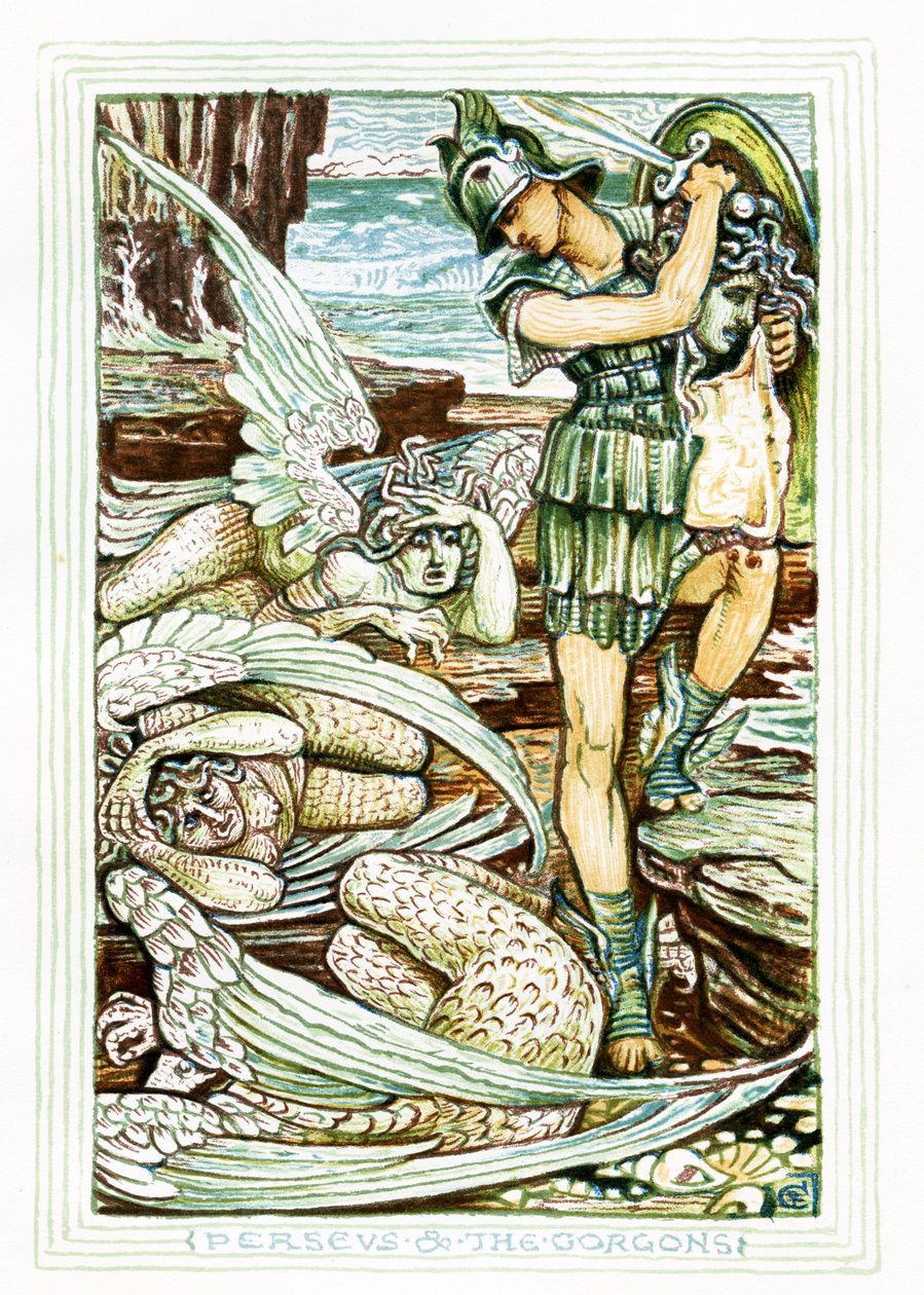 Perseus ja Gorgonit tekijältä Walter Crane