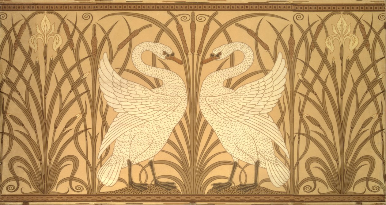 Joutsentapetin suunnittelu tekijältä Walter Crane